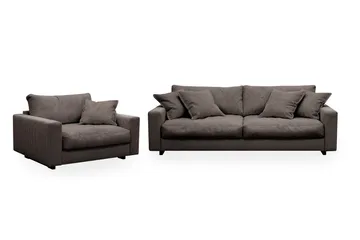 Valencia Soffgrupp Extra Djup 3-sits Soffa + Fåtölj