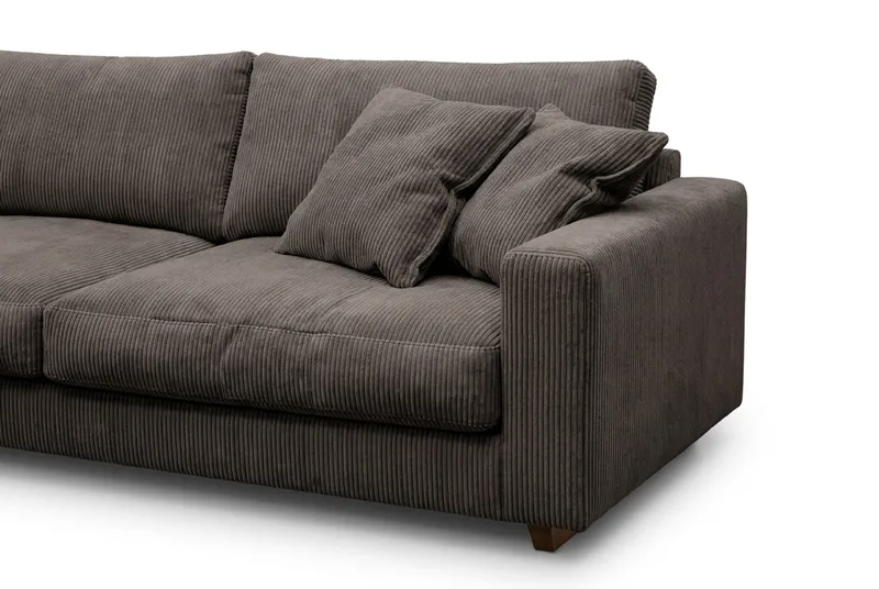 Valencia Soffgrupp Extra Djup 4-sits Schäslong Vänster + Fåtölj - Taupe - Möbler - Soffa - Soffgrupp