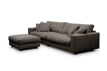 Valencia Soffgrupp Extra Djup 4-sits Soffa + Fotpall - Taupe - Möbler - Soffa - Soffgrupp