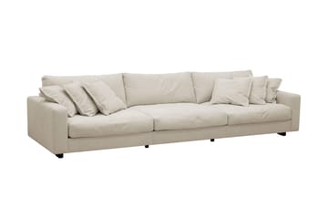 Valencia Soffgrupp Extra Djup 5-sits Soffa + Fotpall i Chenille - Beige - Möbler - Soffa - Hörnsoffa