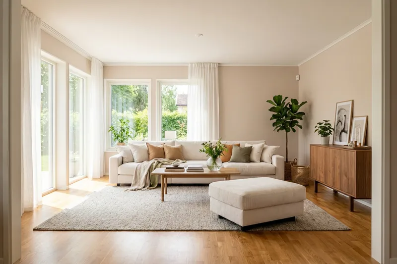 Valencia Soffgrupp Extra Djup 5-sits Soffa + Fotpall - Offwhite - Möbler - Soffa - Hörnsoffa