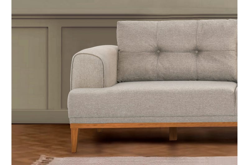 Valsot 4-sits Soffa med Divan - Creme - Möbler - Soffa - Divansoffa & schäslongsoffa - 4 sits soffa med divan