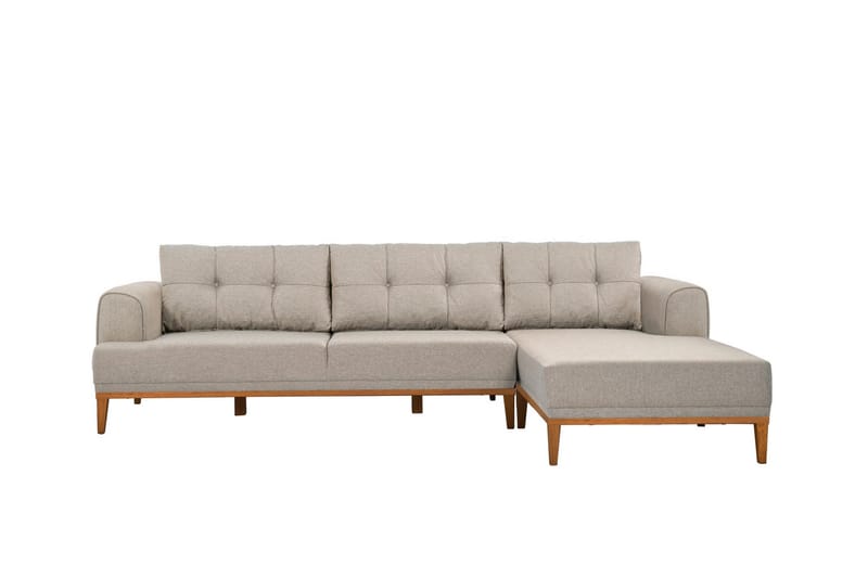 Valsot 4-sits Soffa med Divan - Creme - Möbler - Soffa - Divansoffa & schäslongsoffa - 4 sits soffa med divan