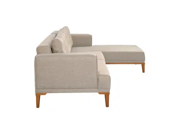 Valsot 4-sits Soffa med Divan - Creme - Möbler - Soffa - Divansoffa & schäslongsoffa - 4 sits soffa med divan