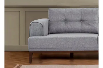 Valsot 4-sits Soffa med Divan - Grå - Möbler - Soffa - Divansoffa & schäslongsoffa - 4 sits soffa med divan