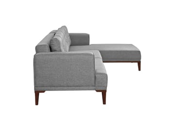 Valsot 4-sits Soffa med Divan - Grå - Möbler - Soffa - Divansoffa & schäslongsoffa - 4 sits soffa med divan