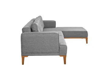 Valsot 4-sits Soffa med Divan - Grå - Möbler - Soffa - Divansoffa & schäslongsoffa - 4 sits soffa med divan