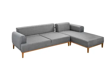 Valsot 4-sits Soffa med Divan - Grå - Möbler - Soffa - Divansoffa & schäslongsoffa - 4 sits soffa med divan
