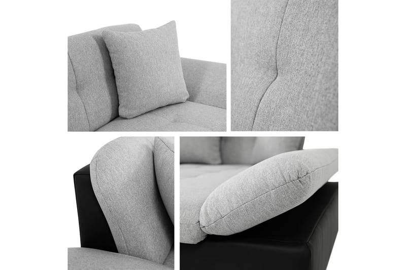Vananda Soffa med Divan 3-sits - Vit - Möbler - Soffa - Divansoffa & schäslongsoffa - 3 sits soffa med divan