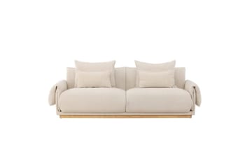 Vanlig Soffa utan divan & schäslong VIND Soffa VIND 3-sits Mollösund 237x95x82 cm Beige Beige - Möbler - Soffa - 3 sits soffa