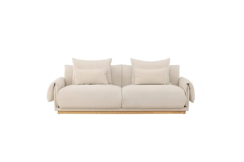 Vanlig Soffa utan divan & schäslong VIND Soffa VIND 3-sits Mollösund 237x95x82 cm Beige Beige