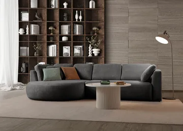 Venezia Hörnsoffa 310x75x105 cm - Antracit - Möbler - Soffa - Hörnsoffa