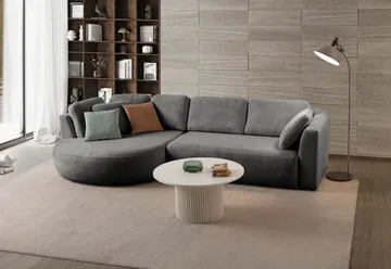 Venezia Hörnsoffa 310x75x105 cm - Antracit - Möbler - Soffa - Hörnsoffa