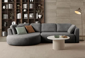 Venezia Hörnsoffa 310x75x105 cm - Antracit - Möbler - Soffa - Hörnsoffa