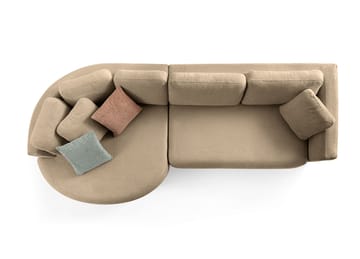 Venezia Hörnsoffa 310x75x105 cm - Brun - Möbler - Soffa - Hörnsoffa