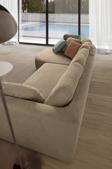 Venezia Hörnsoffa 310x75x105 cm - Brun - Möbler - Soffa - Hörnsoffa