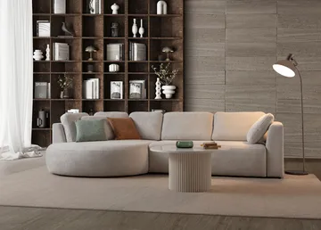 Venezia Hörnsoffa 310x75x105 cm - Vit - Möbler - Soffa - Hörnsoffa