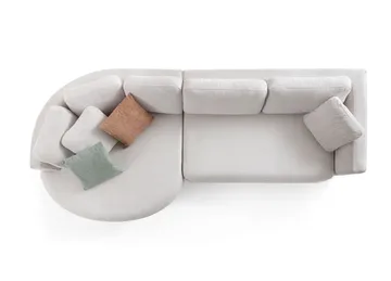 Venezia Hörnsoffa 310x75x105 cm - Vit - Möbler - Soffa - Hörnsoffa