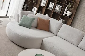 Venezia Hörnsoffa 310x75x105 cm - Vit - Möbler - Soffa - Hörnsoffa
