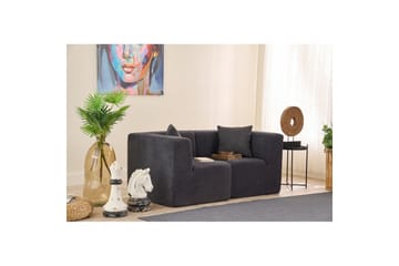 Veyno Soffa 2-sits - Antracit - Möbler - Soffa - Modulsoffa - Komplett modulsoffa
