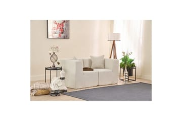 Veyno Soffa 2-sits - Cream - Möbler - Soffa - Modulsoffa - Komplett modulsoffa