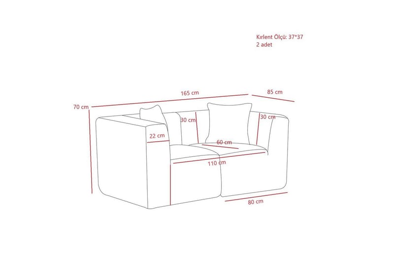 Veyno Soffa 2-sits - Cream - Möbler - Soffa - 2 sits soffa