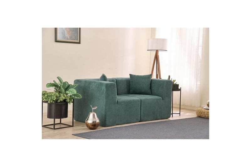 Veyno Soffa 2-sits - Grön - Möbler - Soffa - Modulsoffa - Komplett modulsoffa