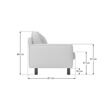 Vilsa 2-sits Soffa - Röd - Möbler - Soffa - Sammetssoffa