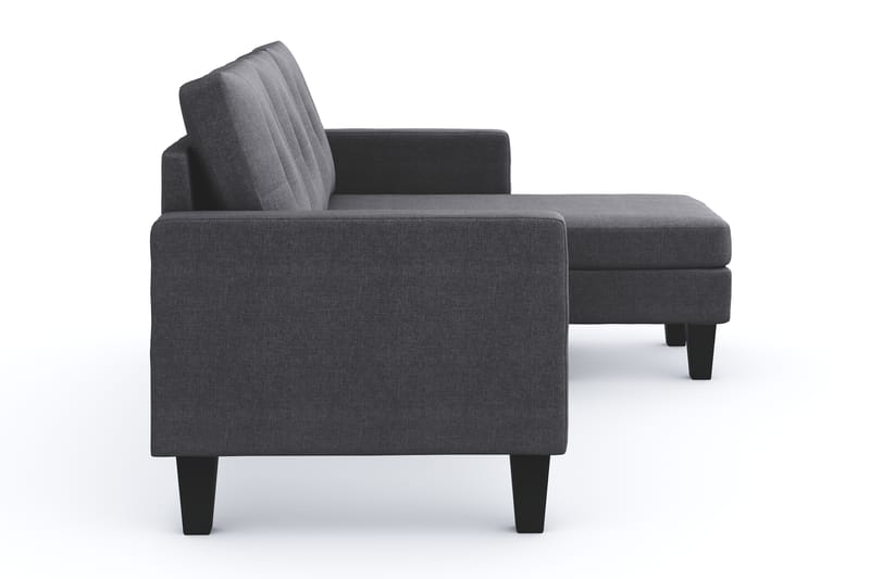 Vislanda 3-sits Soffa med Divan - Grå - Möbler - Soffa - Divansoffa & schäslongsoffa - 3 sits soffa med divan