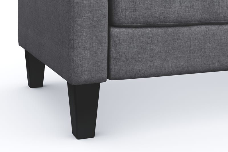 Vislanda 3-sits Soffa med Divan - Grå - Möbler - Soffa - Divansoffa & schäslongsoffa - 3 sits soffa med divan