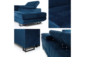 Warwick Bäddsoffa med Schäslong 3-sits - Grön - Möbler - Soffa - Sammetssoffa