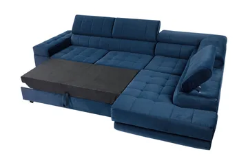 Warwick Bäddsoffa med Schäslong 3-sits - Grön - Möbler - Soffa - Sammetssoffa