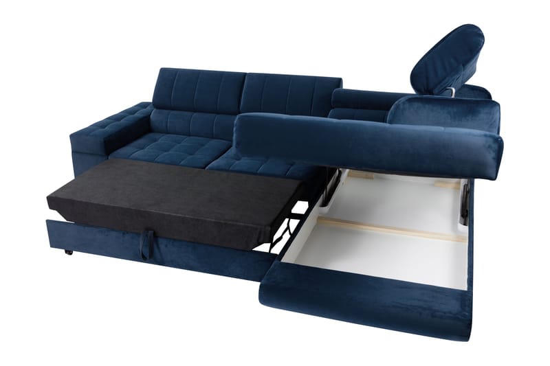 Warwick Bäddsoffa med Schäslong 3-sits - Grön - Möbler - Soffa - Sammetssoffa