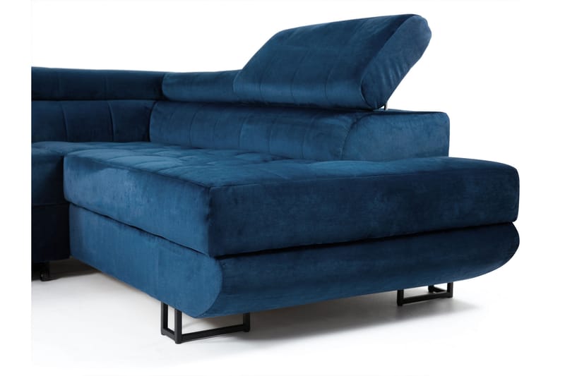 Warwick Bäddsoffa med Schäslong 3-sits - Grön - Möbler - Soffa - Sammetssoffa