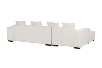 Westerfeld 4-sits Vänster L-formad Hörnsoffa 285 cm i Manchestertyg - Vit - Möbler - Soffa - Hörnsoffa