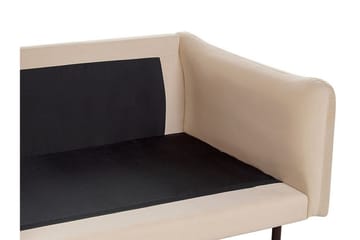 Woodal Soffa 3-sits - Beige/Svart - Möbler - Soffa - Sammetssoffa