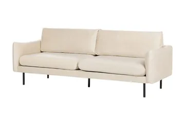 Woodal Soffa 3-sits - Beige/Svart - Möbler - Soffa - Sammetssoffa
