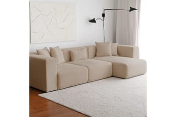Yolo Soffa med Divan 6-sits - Beige - Möbler - Soffa - Sammetssoffa