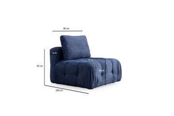 Yvara Soffa 3-sits - Marinblå - Möbler - Soffa - Modulsoffa - Komplett modulsoffa