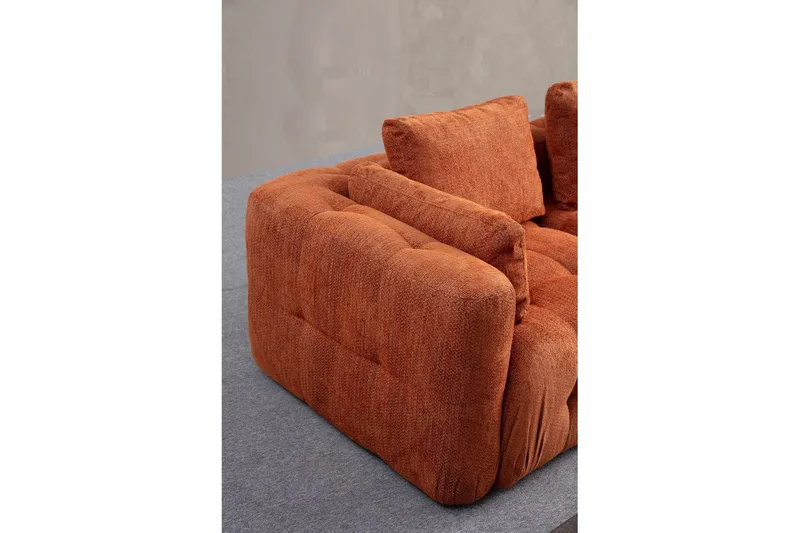 Yvara Soffa 3-sits - Orange - Möbler - Soffa - Modulsoffa - Komplett modulsoffa
