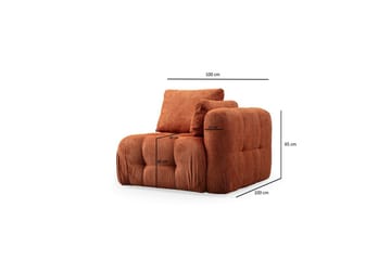 Yvara Soffa 3-sits - Orange - Möbler - Soffa - Modulsoffa - Komplett modulsoffa