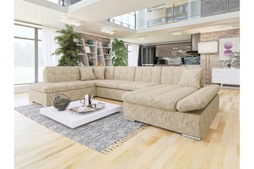 Zumar Soffa med Divan och Schäslong 4-sits - Beige - Möbler - Soffa - Divansoffa & schäslongsoffa - 4 sits soffa med divan