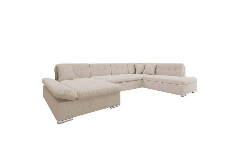 Zumar Soffa med Divan och Schäslong 4-sits, Beige
