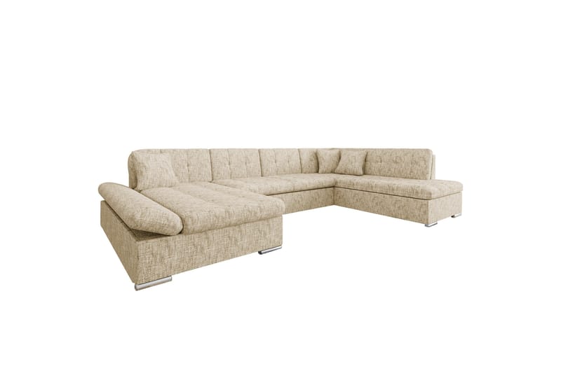 Zumar Soffa med Divan och Schäslong 4-sits, Beige