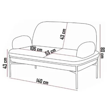 Zyricus Soffgrupp 2-sits Soffa + 2 Fåtöljer Teddy - Vit - Möbler - Soffa - Soffgrupp