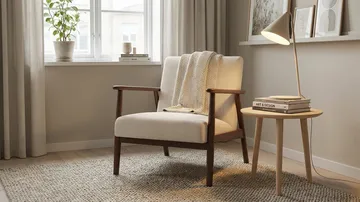 Ängsbro Fåtölj Tyg - Beige - Möbler - Fåtölj & stolar - Fåtölj