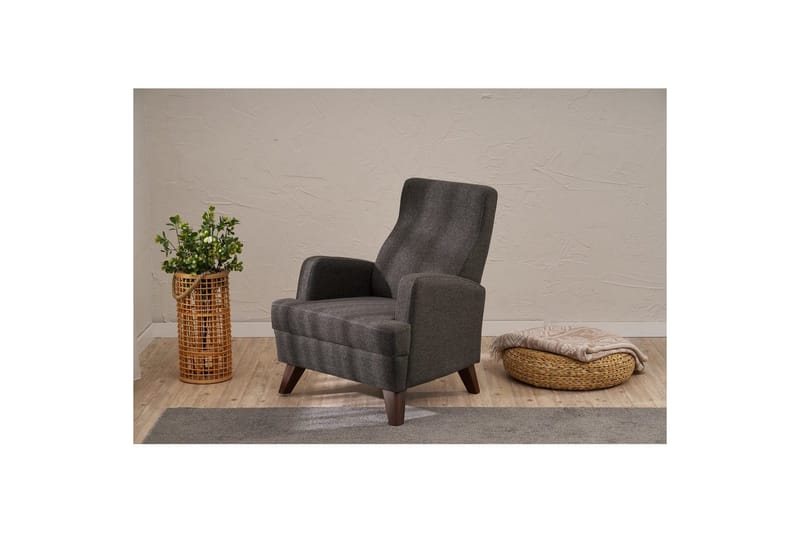1-sits soffa Iroulport Antracit - Antracit - Möbler - Fåtölj & stolar - Fåtölj