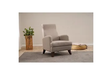 1-sits soffa Iroulport Beige - Beige - Möbler - Fåtölj & stolar - Fåtölj