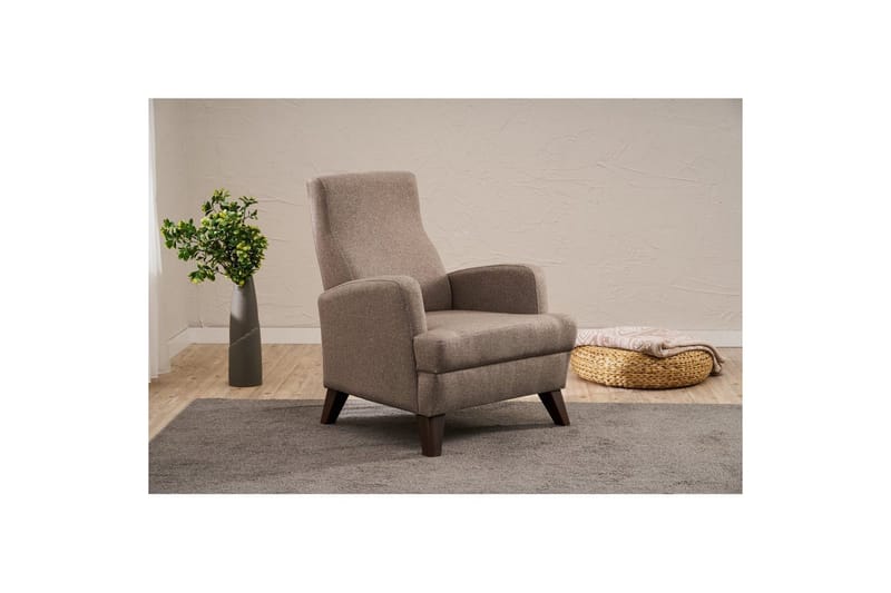 1-sits soffa Iroulport Brun - Brun - Möbler - Fåtölj & stolar - Fåtölj