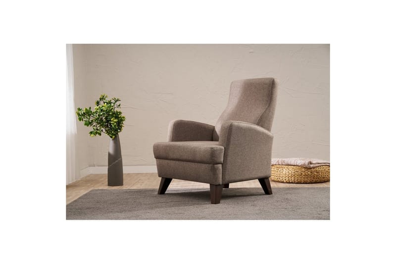 1-sits soffa Iroulport Brun - Brun - Möbler - Fåtölj & stolar - Fåtölj